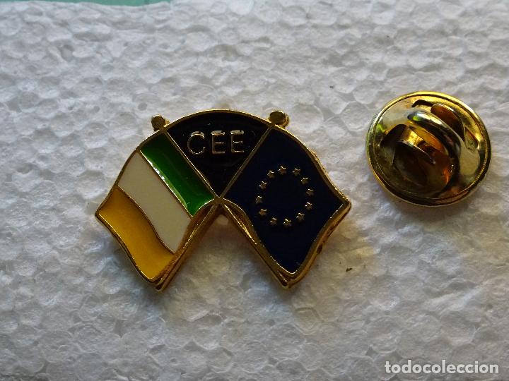 Sammlung von Pins: PIN DE TURISMO BANDERAS. BANDERA COMUNIDAD ECON&Oacute;MICA EUROPEA, EUROPA E IRLANDA