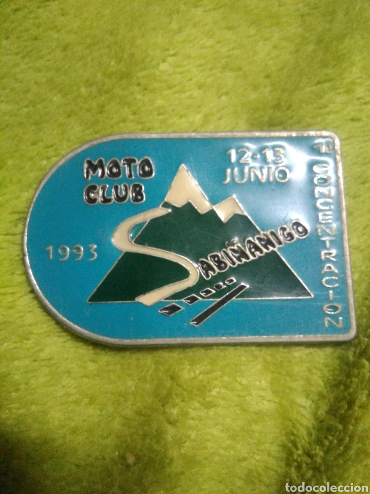 Sammlung von Pins: Pin Moto Club Sabi&ntilde;anigo 1era concentracion 1993 pin gigante