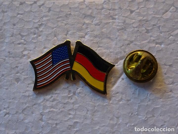 Pins de cole&ccedil;&atilde;o: PIN DE TURISMO BANDERAS. BANDERA DE ESTADOS UNIDOS Y ALEMANIA