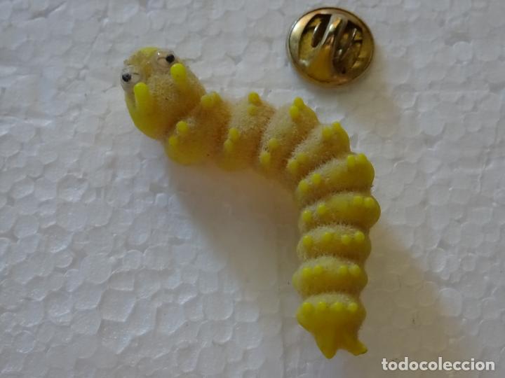 Pins de cole&ccedil;&atilde;o: PIN DE ANIMALES. GUSANO CIEMPIES