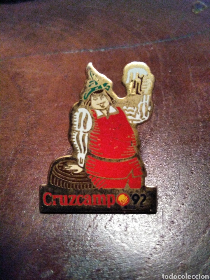 Pins de colecci&oacute;n: Pin cerveza beer Cruzcampo Expo 1992