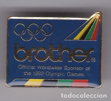 Pins de colecci&oacute;n: BROTHER - PIN DE LAS OLIMPIADAS DE BARCELONA 92 - (OLYMPIC GAMES)  MUY RARO