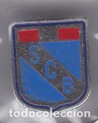 Pins de colecci&oacute;n: ANTIGUO PIN DE OJAL CON UN ESCUDO CON LAS INICIALES SCB - CICLISMO
