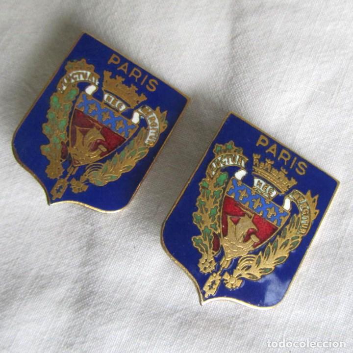 Pins e Spille di collezione: 2 insignias de aguja con lacados Par&iacute;s