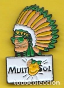 Collection pins: PIN - MULTISOL - GAFAS - INDIO - PIEL ROJA - OPTICA - PUBLICIDAD - METAL RELIEVE - NUEVO