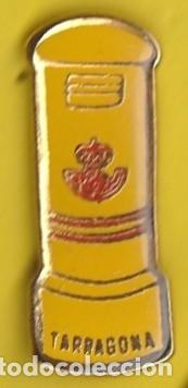 Collection pins: PIN - TARRAGONA - CORREOS - BUZON - METAL LACADO -