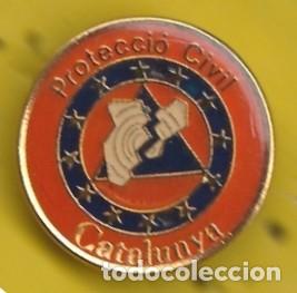 Pin's de collection: PIN - PROTECCIO CIVIL - CATALUNYA - METAL LACADO  -