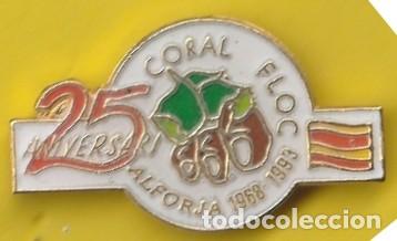 Collection pins: PIN - ALFORJA - CORAL FLOC - 25 ANIVERSARI  1968-1993  - METAL LACADO -