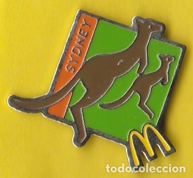 Pin's de collection: PIN - MC DONALDS - SYDNEY - AUTRALIA - CANGURO - PUBLICIDAD RESTAURANTE - METAL ESMALTADO