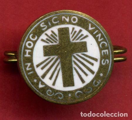 Pins e Spille di collezione: PIN PUBLICIDAD , RELIGIOSO , SIGNO DE LA CRUZ ,ANTIGUO , ESMALTE , AGUJA , ORIGINAL , B24