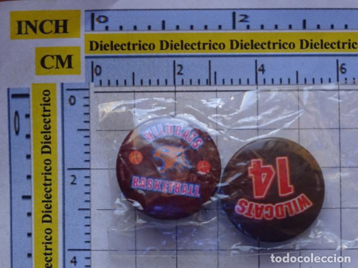 Pins e Spille di collezione: 2 BROCHES CHAPAS DE BASKET UNIVERSITARIO AMERICANO. WILDCATS BASKETBALL TUCSON ARIZONA