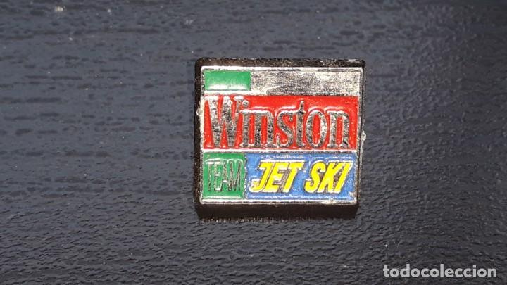 Pins de colecci&oacute;n: ANTIGUO PIN MOTOS DE AGUA - WINSTON TEAM JET SKI - A&Ntilde;OS 80