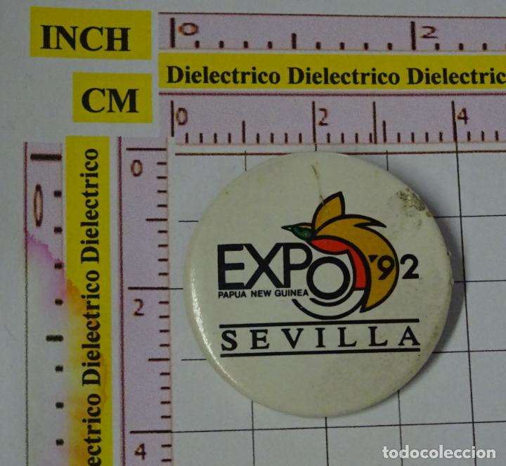 Pins de colecci&oacute;n: BROCHE INSIGNIA. EXPO 92 1992 SEVILLA. PABELL&Oacute;N DE PAPUA NUEVA GUINEA . NO PIN