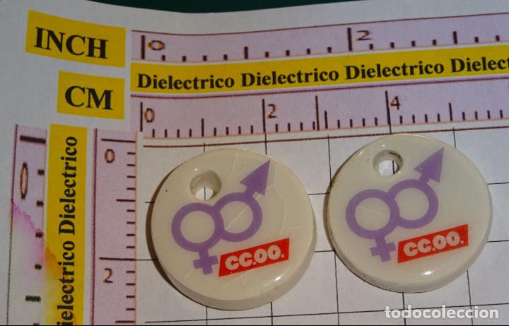 Collection pins: INSIGNIAS? COLGANTES? POL&Iacute;TICO SINDICAL. CCOO COMISIONES ABRERAS