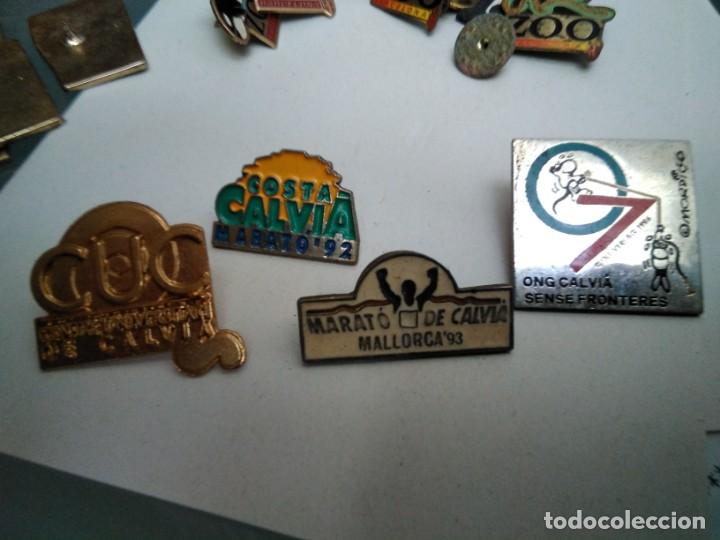 Pins de colecci&oacute;n: 5 pins sobre Calvi&agrave; (falta fot del Salvem Na Burguesa)