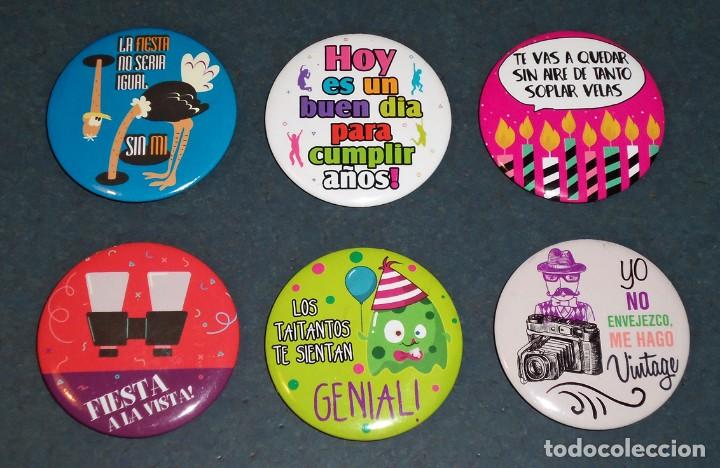 Pins de colecci&oacute;n: Set 12 Chapas FIESTA CUMPLEA&Ntilde;OS - Foto 2