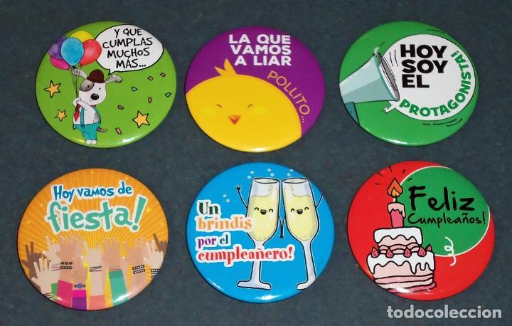 Pins de colecci&oacute;n: Set 12 Chapas FIESTA CUMPLEA&Ntilde;OS - Foto 3