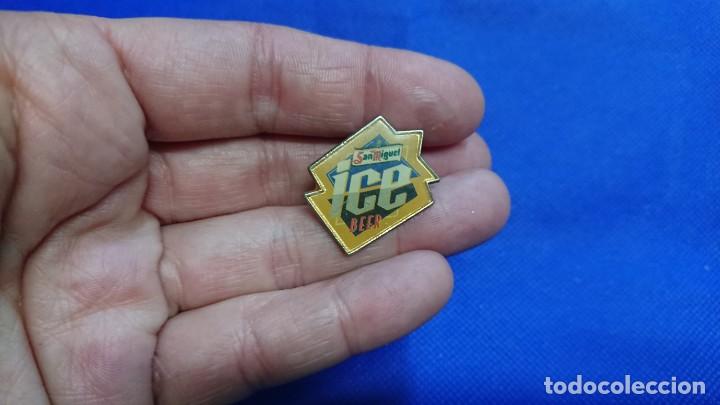 Pins de colecci&oacute;n: PINS PIN CERVEZA ICE BEER  SAN MIGUEL