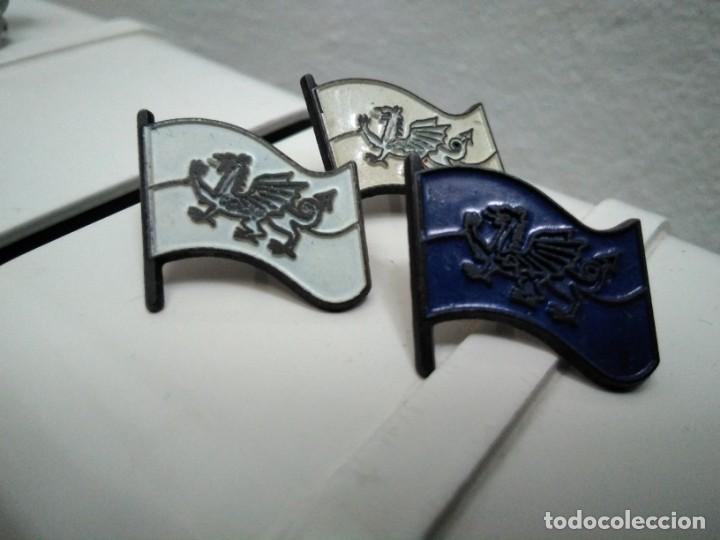 Pins de colecci&oacute;n: 3 pins bandera de Gales (dos iguales)