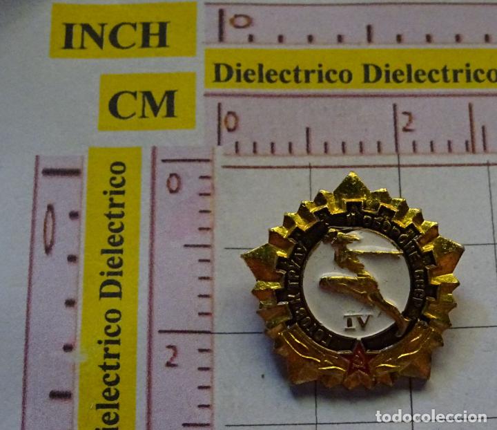 Pins de cole&ccedil;&atilde;o: INSIGNIA ALFILER POL&Iacute;TICO SINDICAL. RUSIA CCCP. LISTO PARA LA DEFENSA Y TRABAJO