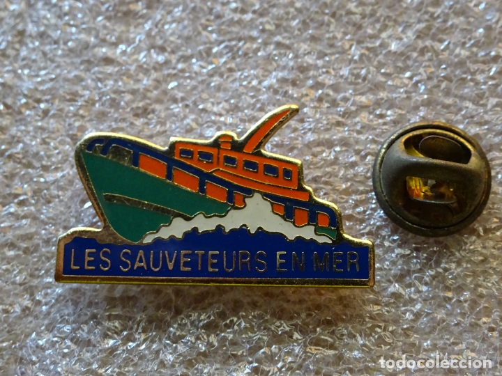 Sammlung von Pins: PIN DE BARCOS NAVIERAS. BUQUE BARCO SALVAMENTO MAR&Iacute;TIMO  FRANCIA