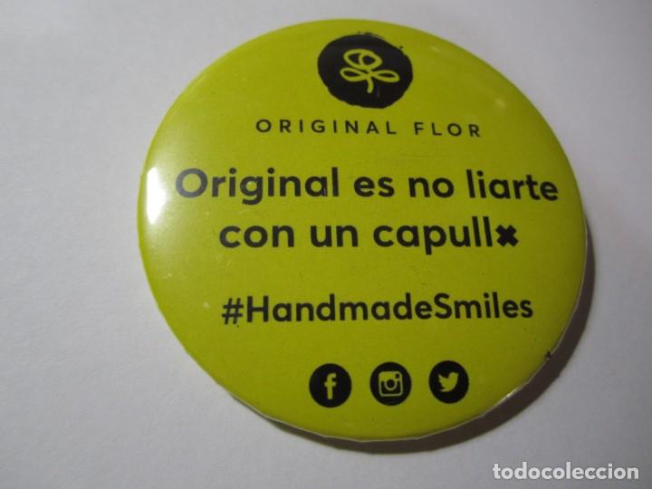 Pins de colecci&oacute;n: lote 3 chapas original flor - Foto 2