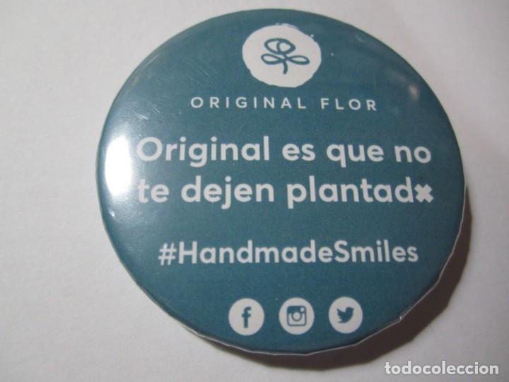 Pins de colecci&oacute;n: lote 3 chapas original flor - Foto 3