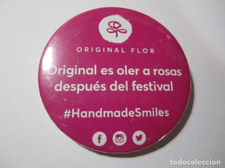 Pins de colecci&oacute;n: lote 3 chapas original flor - Foto 4