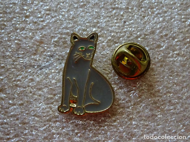 Collection pins: PIN DE ANIMALES. GATO GRIS