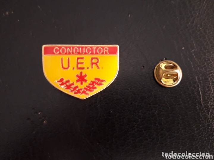 Pins de colecci&oacute;n: PIN CONDUCTOR U.E.R. PINCHO CORTO. - Foto 1