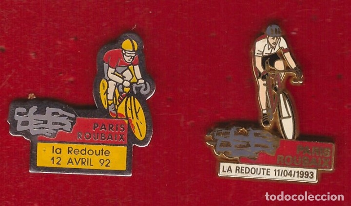 Pins de colecci&oacute;n: 2 pins ciclismo Paris Roubaix