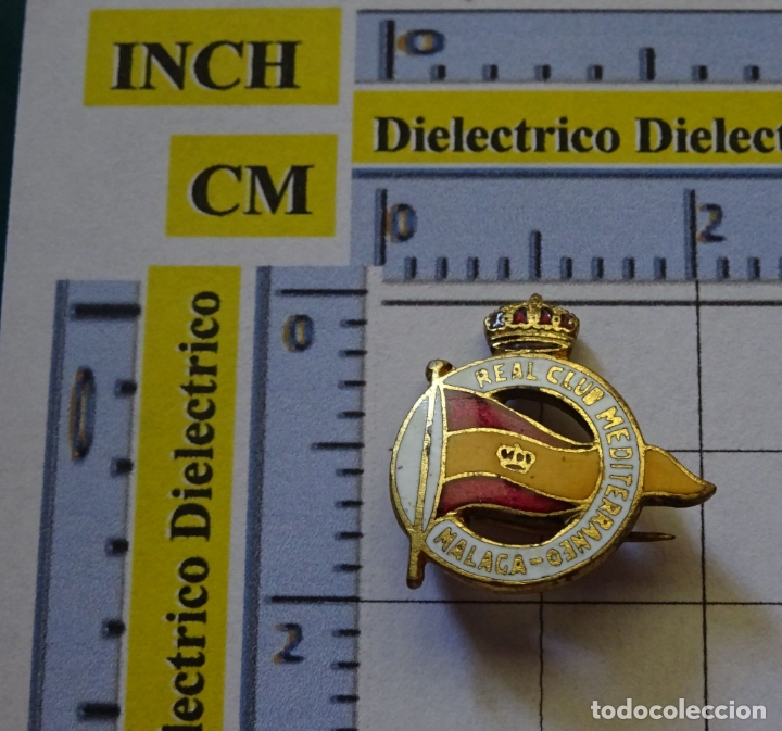 Pins de colecci&oacute;n: ANTIGUA INSIGNIA ALFILER. REAL CLUB MEDITERR&Aacute;NEO DE M&Aacute;LAGA. NO PIN