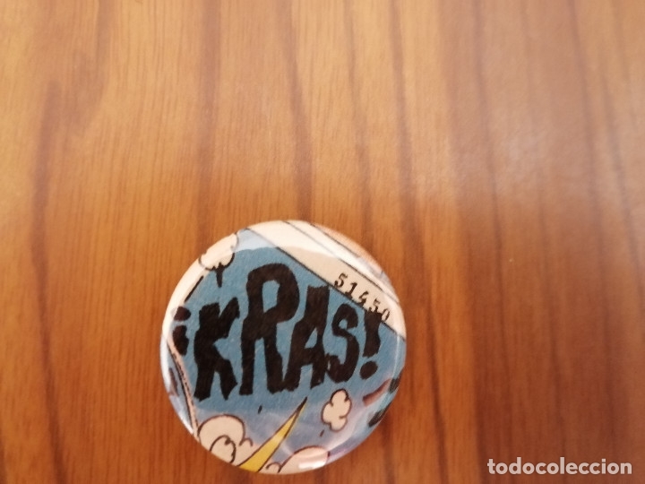 Sammlung von Pins: KRAS!. ONOMATOPEYA. COMIC. CHAPA. 31 CM. DETR&Aacute;S MET&Aacute;LICA. BUEN ESTADO. SIN USO RARA