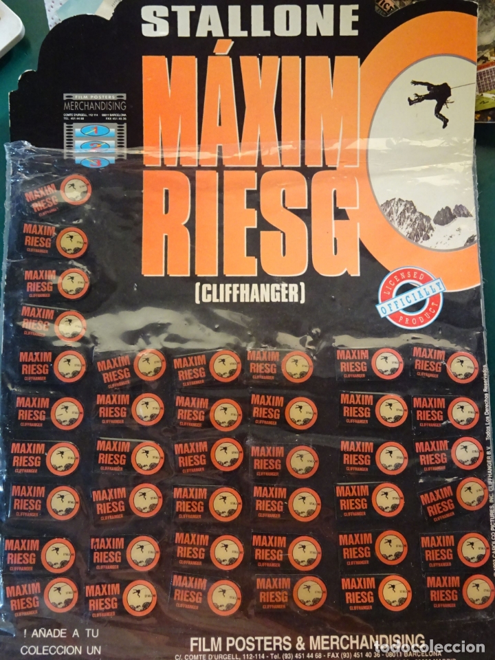 Pins de colecci&oacute;n: PIN DE CINE. PEL&Iacute;CULA M&Aacute;XIMO RIESGO CLIFFHANGER DE SILVESTER STALLONE. ESCALADA