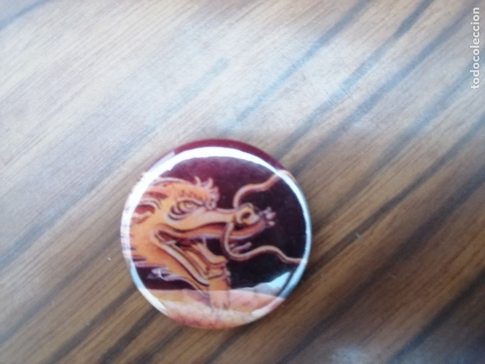 Collection pins: CHAPA. DRAGON NARANJA. 31 CM. PARTE DE ATR&Aacute;S MET&Aacute;TICA. SIN USO. BUEN ESTADO. DIFICIL