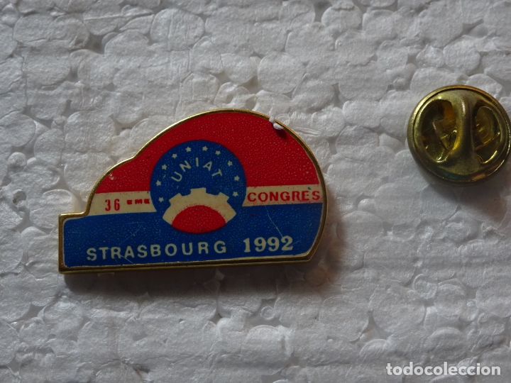 Pins de cole&ccedil;&atilde;o: PIN DE UNIAT FRANCIA. CONGRESO ESTRASBURGO 1992. MUTUA ACCIDENTES, ASEGURADORA