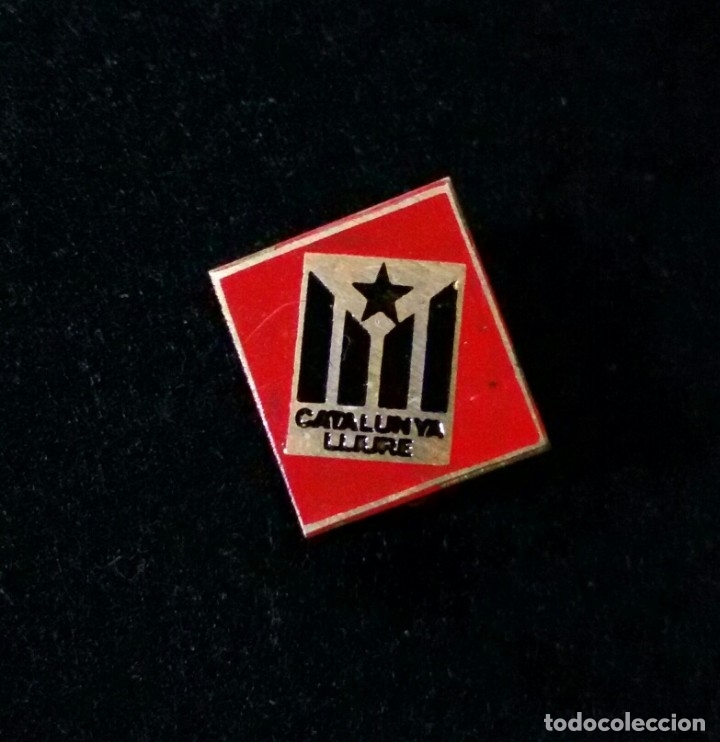 Pins de colecci&oacute;n: Antigua insignia pin aguja de Catalu&ntilde;a Catalunya lliure independencia estelada senyera politica