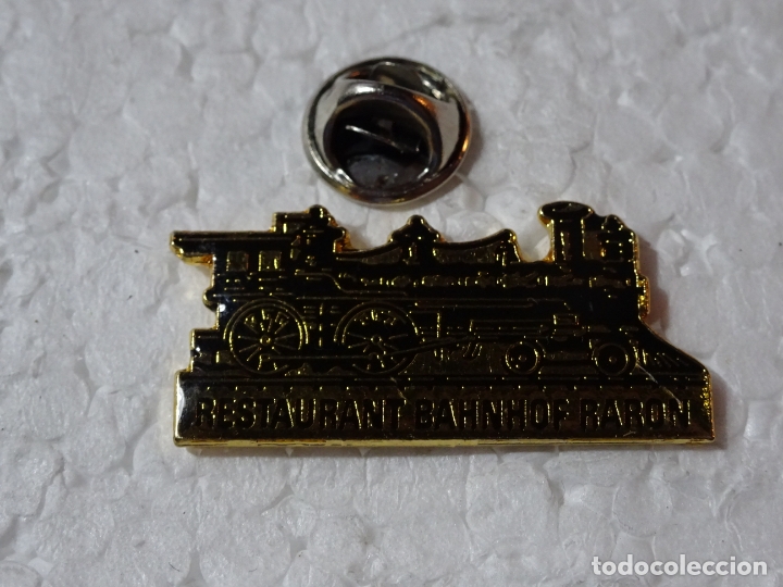 Pins e Spille di collezione: PIN DE TRENES FERROCARRILES. ANTIGUA LOCOMOTORA TREN RESTAURANTE ESTACI&Oacute;N TRENES RARON ALEMANIA