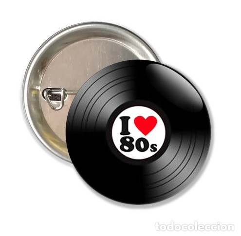 Pins de colecci&oacute;n: CHAPA ALFILER 38 MM - I LOVE 80