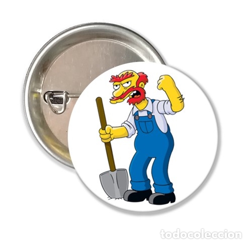 Pins de colecci&oacute;n: CHAPA ALFILER 38 MM - DIBUJOS - LOS SIMPSON THE SIMPSONS WILLIE