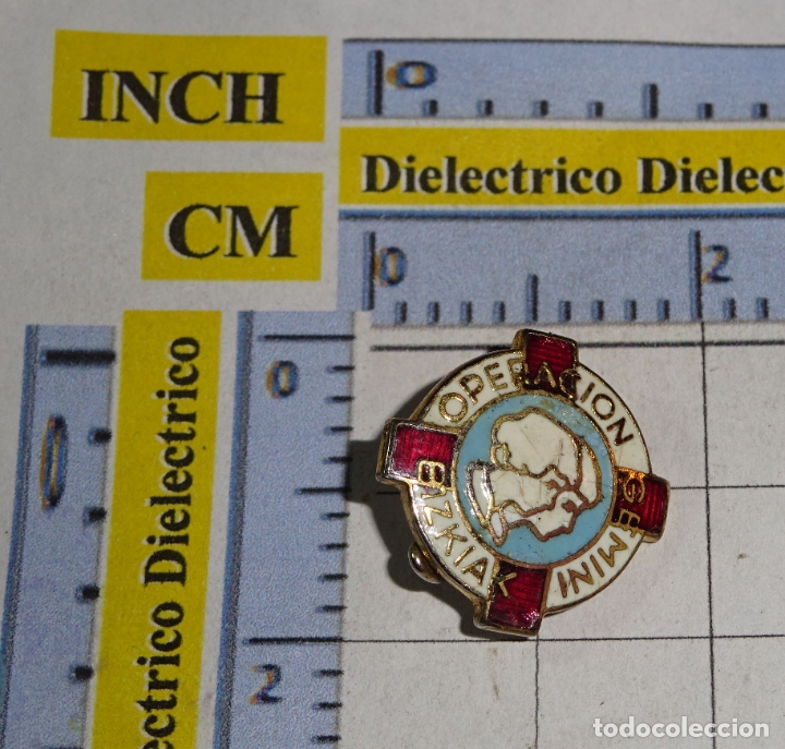 Pins de cole&ccedil;&atilde;o: ANTIGUA INSIGNIA BROCHE ALFILER. OPERACION GEMINI BIZKIAK. COLEGIO SCOUTS VIZCAYA?. NO PIN
