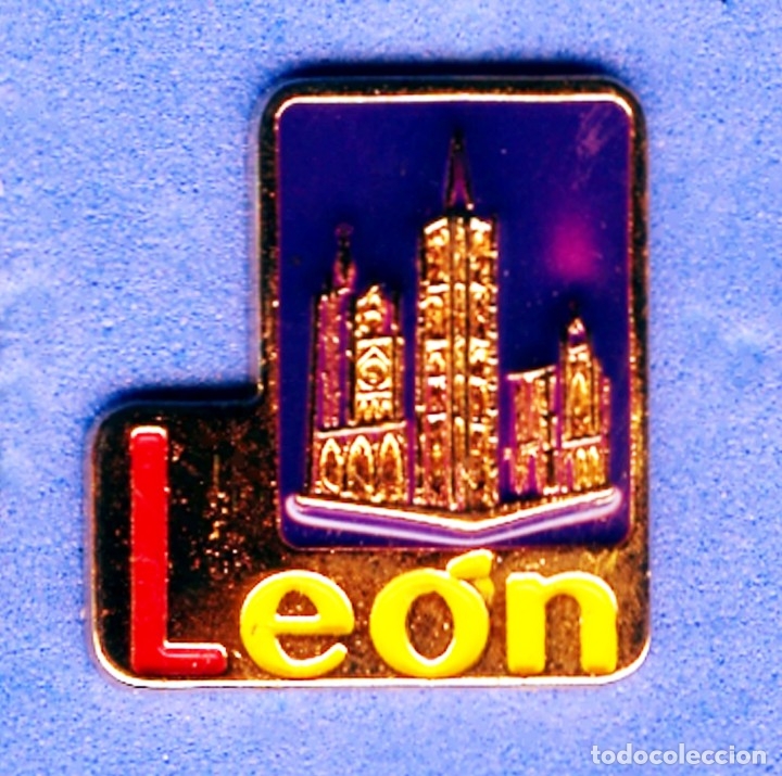 Pins de colecci&oacute;n: PIN DE LA CIUDAD DE LE&Oacute;N - Foto 1