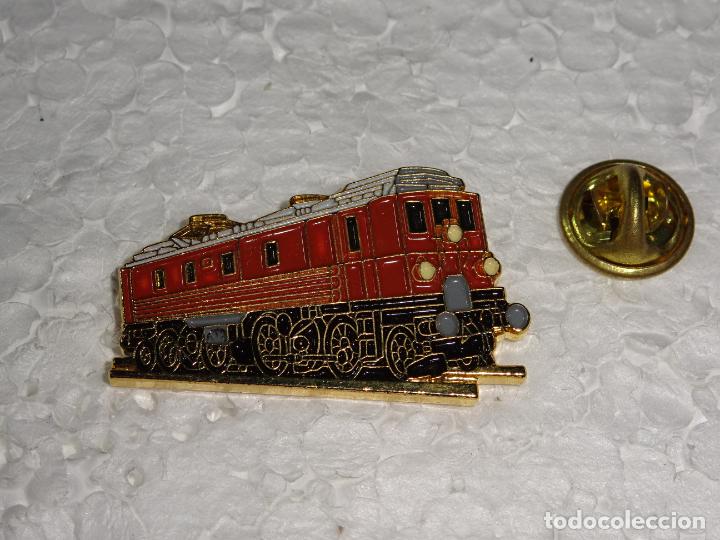 Pins de colecci&oacute;n: PIN DE TRENES FERROCARRILES. TREN LOCOMOTORA ESPA&Ntilde;A.