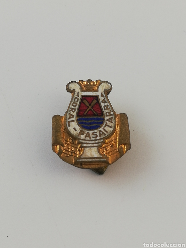 Pins de colecci&oacute;n: ANTIGUA INSIGNIA DE OJAL PIN DE LA CORAL PASAITARRA PAIS BASCO EUSKADI.
