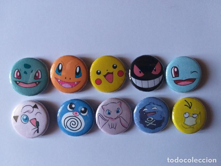 Pins de colecci&oacute;n: 10 CHAPAS POKEMON (ENV&Iacute;O GRATIS) PIKACHU, BULBASUR, CHARMANDER, MEW, GENGAR, PSYDUCK, KOFFING