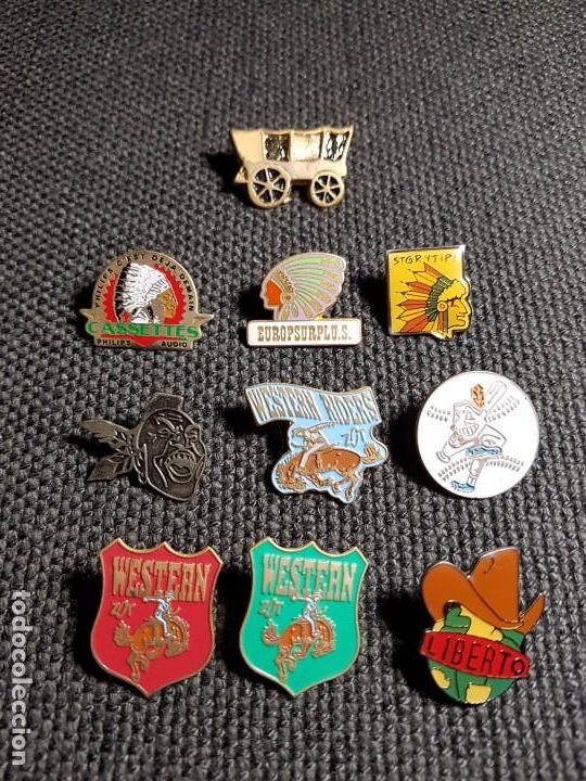 Pins de colecci&oacute;n: PINS DEL OESTE, FAR WEST O INDIOS Y VAQUEROS. - Foto 2