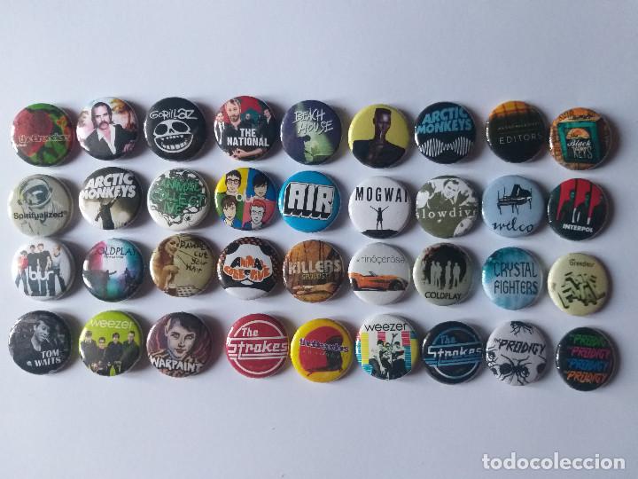 Pins e Spille di collezione: 10 CHAPAS O M&Aacute;S A ELEGIR (ENV&Iacute;O GRATIS) INDIE POP ROCK, KILLERS, INTERPOL, STROKES, MOGWAI, WILCO
