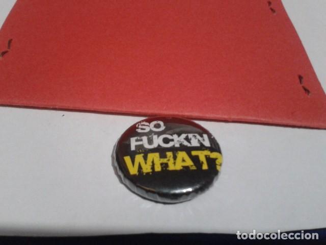 Pins de colecci&oacute;n: CHAPA CON IMPERDIBLE ( METALLICA - SO FUCKN WHAT )