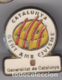 Pins de cole&ccedil;&atilde;o: pin de clip catalunya gent amb civisme generalitat de catalunya