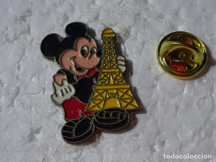 Pins de cole&ccedil;&atilde;o: PIN DE DIBUJOS ANIMADOS. WALT DISNEY. MICKEY MOUSE. TORRE EIFFEL